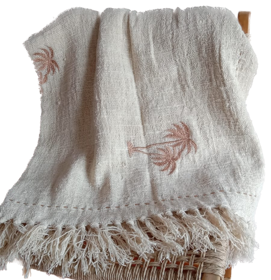 KAPAS Textured Palm Throw